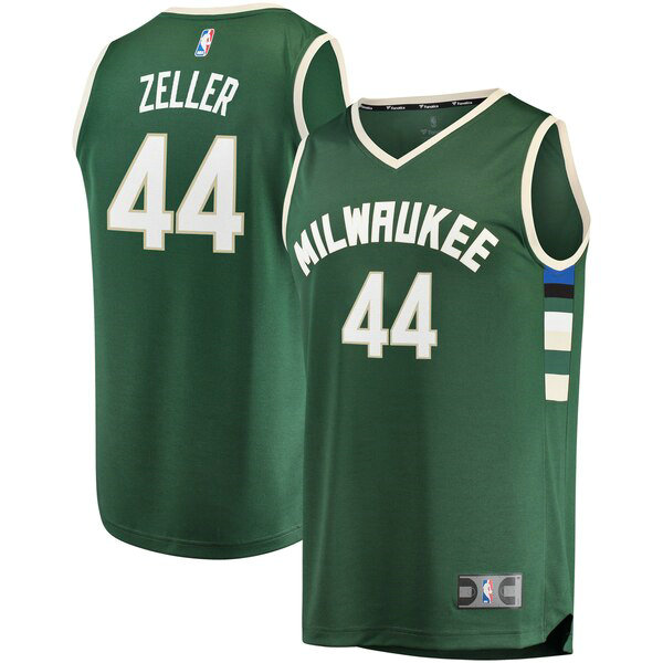 Maillot nba Milwaukee Bucks Icon Edition Homme Tyler Zeller 44 Vert